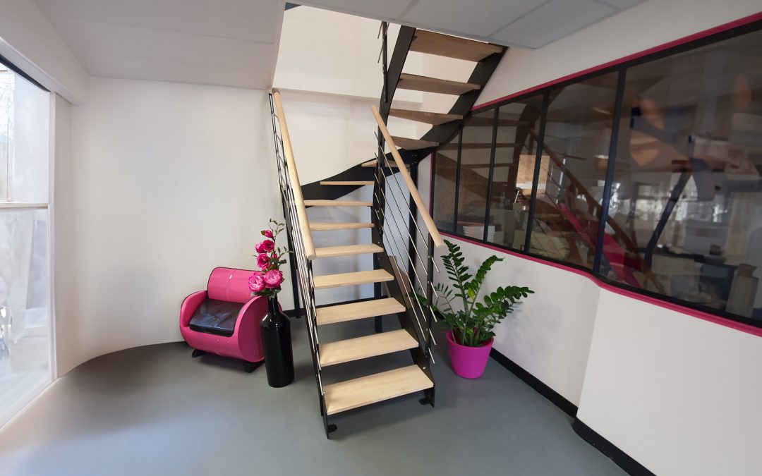 Escalier sans contremarche : design moderne et lumineux