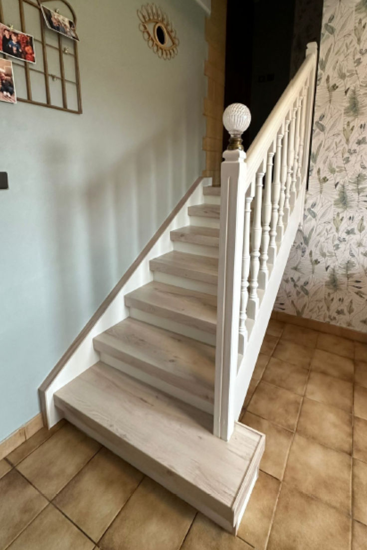 avant après renovation escalier
