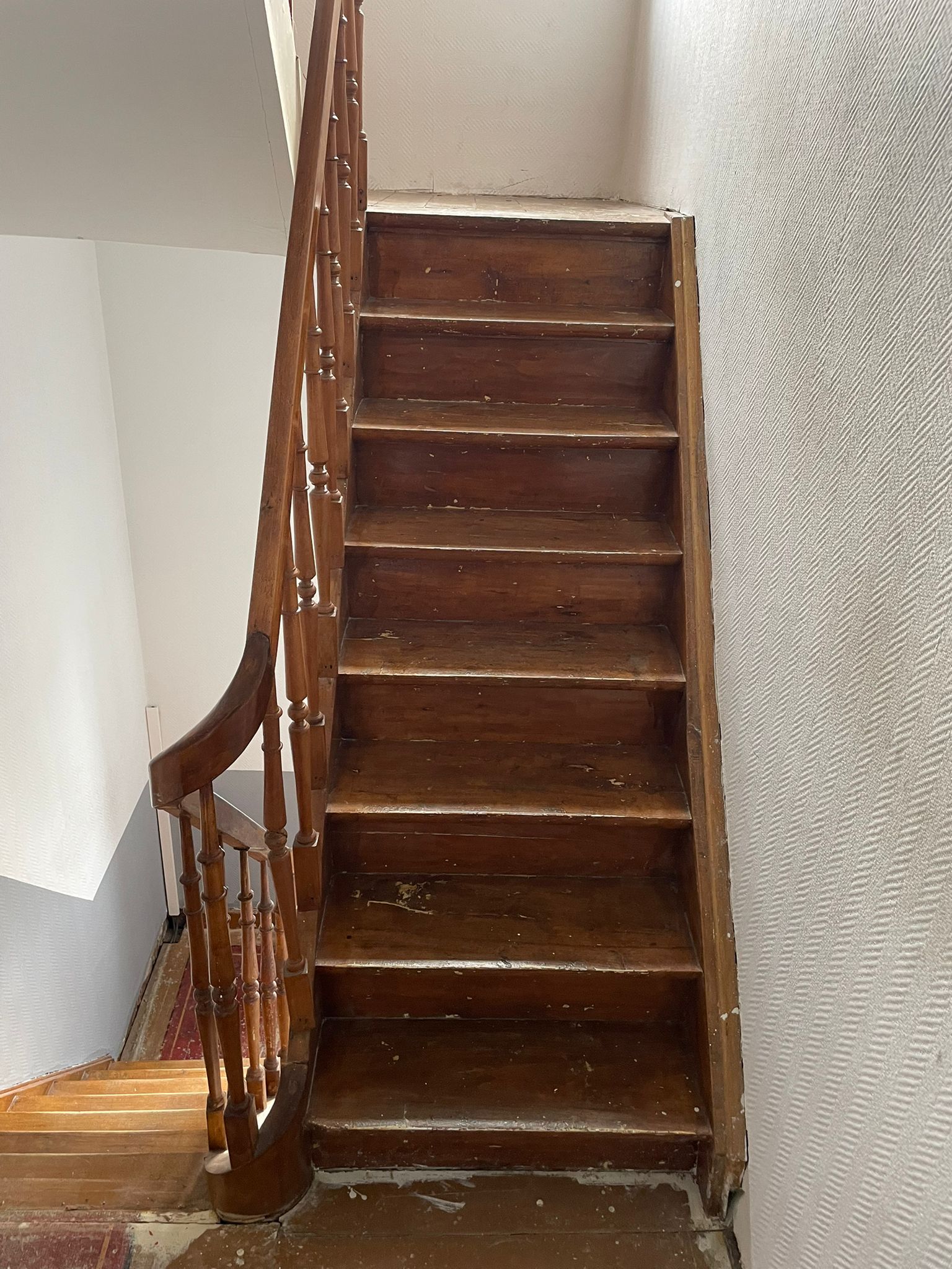 avant après renovation escalier