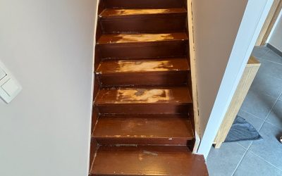 Habillage de l’escalier de Céline à Stembert