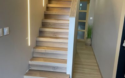 Farid modernise son escalier à Escaudin