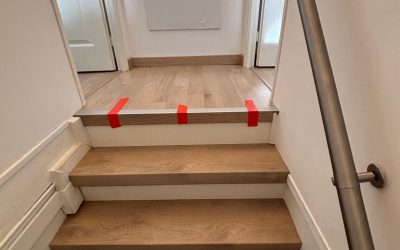 Marie-José modernise son escalier à Vendeuil
