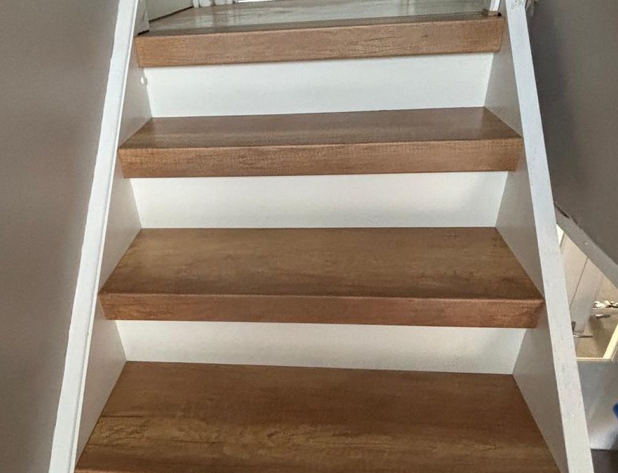 Amélie transforme son escalier à Marquillies