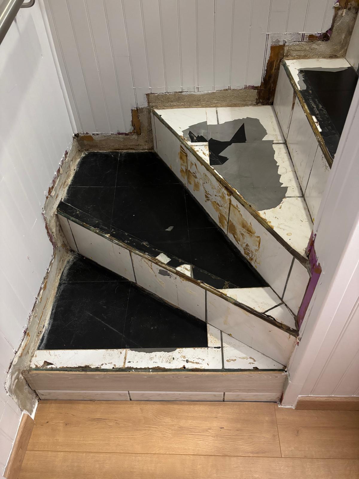 Rénovation escalier à SAINTE MARIE AUX CHENES – FRANCOIS – Avant travaux – Photo 2