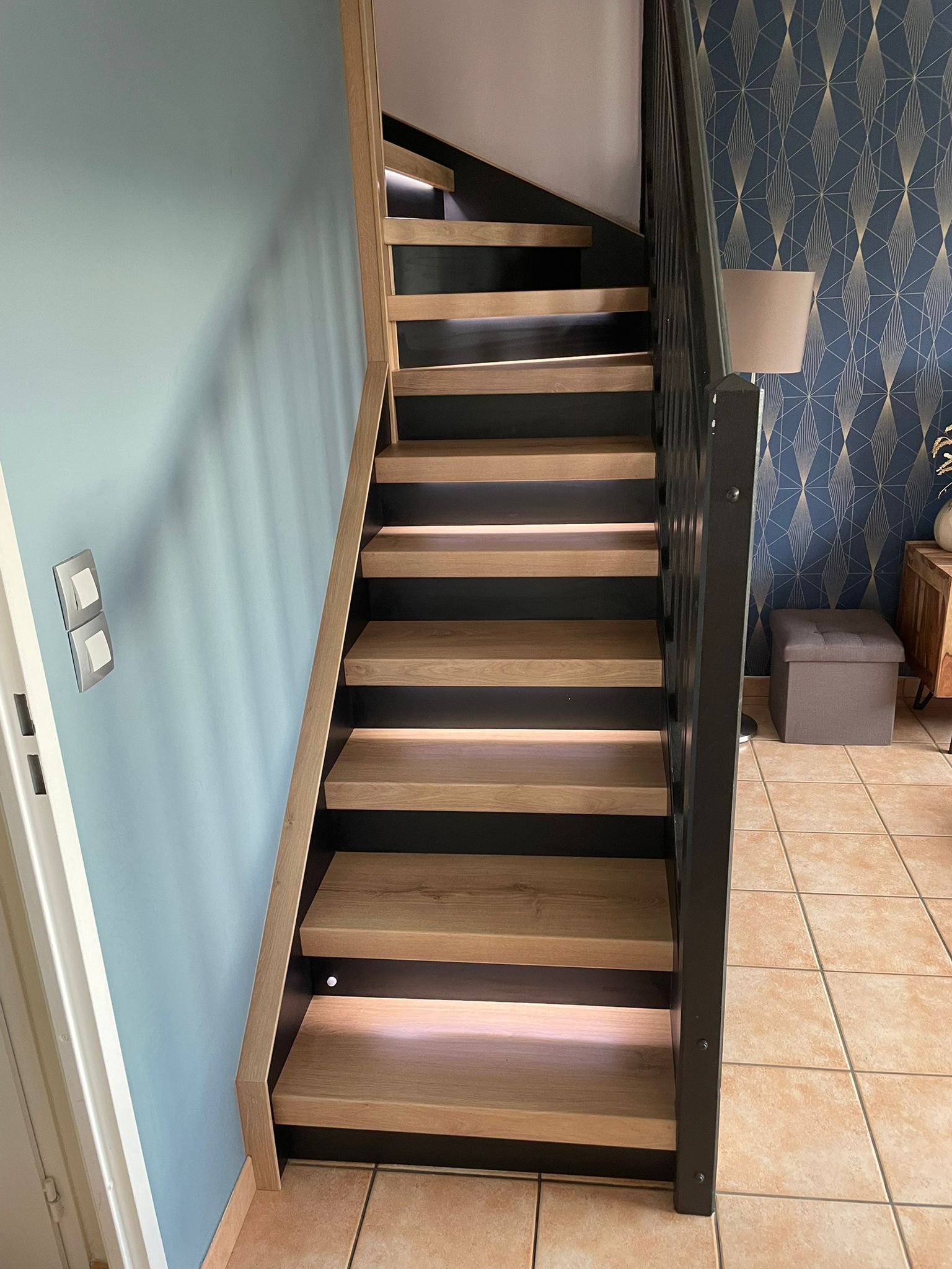 Rénovation escalier à LOMME – JEAN FRANCOIS – Après travaux – Photo 3