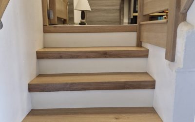 Valérie transforme son escalier à Thimister