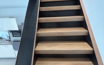Transformation de l’escalier de Frédéric et Océane à La Bouvière