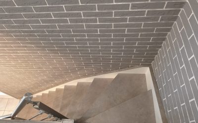 Laurence et son escalier transformé à Calais