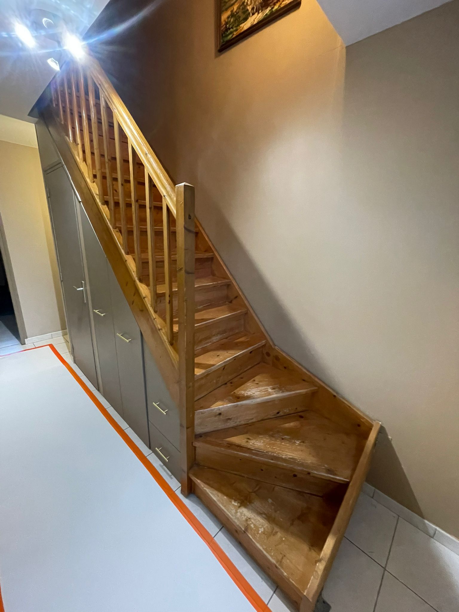 Rénovation escalier à DROUVIN – DANIEL – Avant travaux – Photo 2