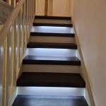 Dominique modernise son escalier à Comblai au Pont