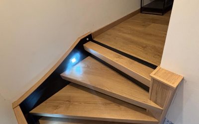 Isabelle transforme son escalier à Jambes