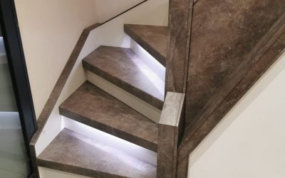 Rachid modernise son escalier à Lexy